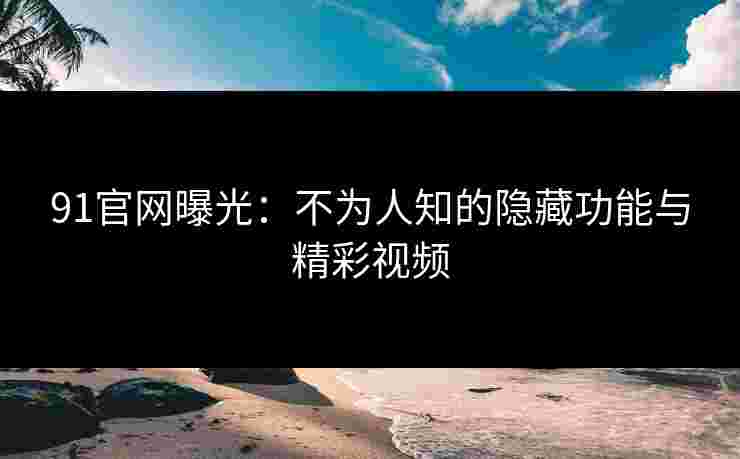 91官网曝光：不为人知的隐藏功能与精彩视频