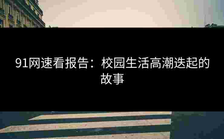 91网速看报告：校园生活高潮迭起的故事