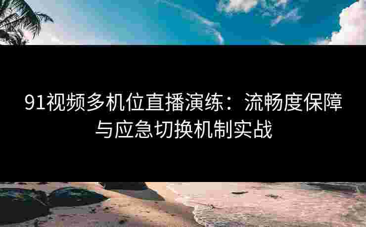 91视频多机位直播演练：流畅度保障与应急切换机制实战