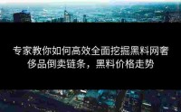 专家教你如何高效全面挖掘黑料网奢侈品倒卖链条，黑料价格走势